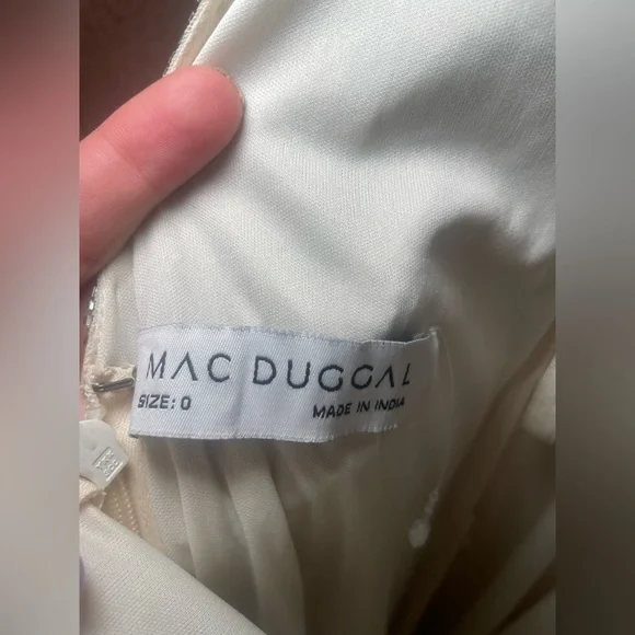 Mac Duggal 5107 Embellished Gold Leaf Long Evening Gown - Picture 13 of 16